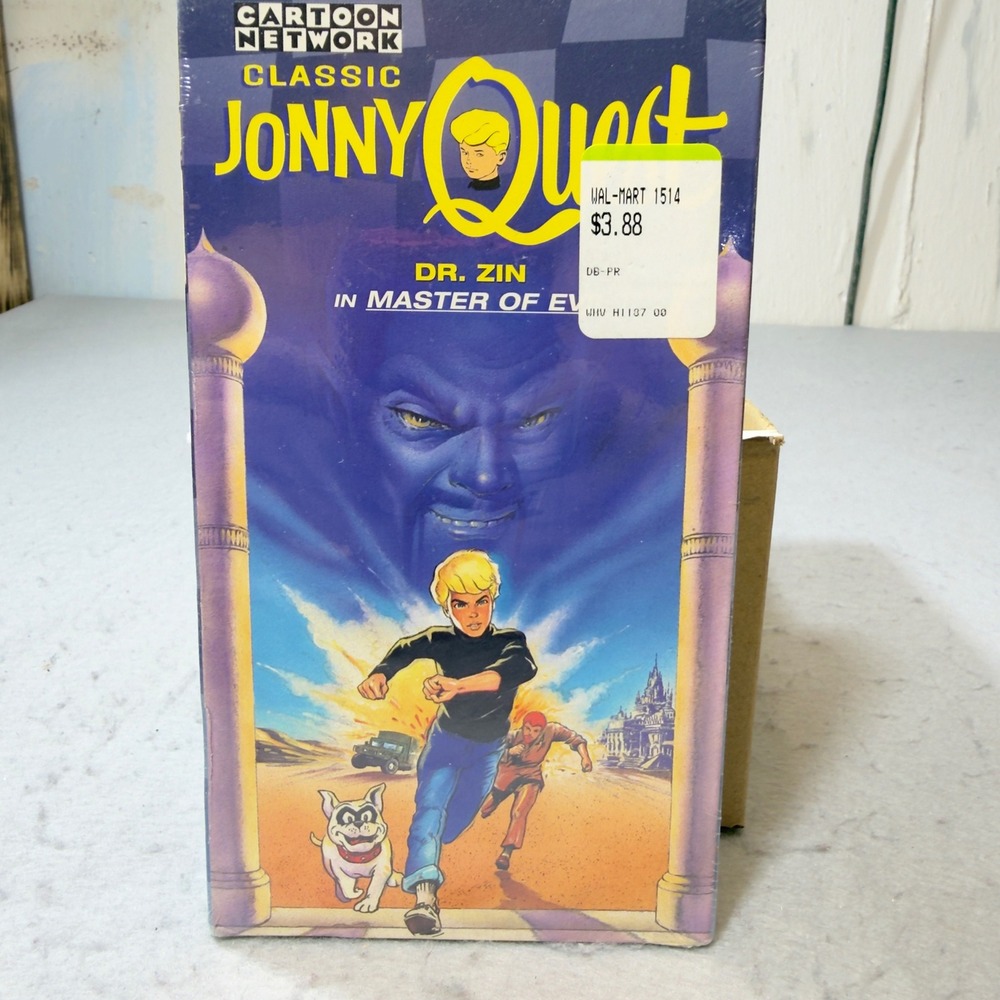 Classic Jonny Quest Dr. Zin Master of Evil VHS Factory Sealed‎ Cartoon Network
